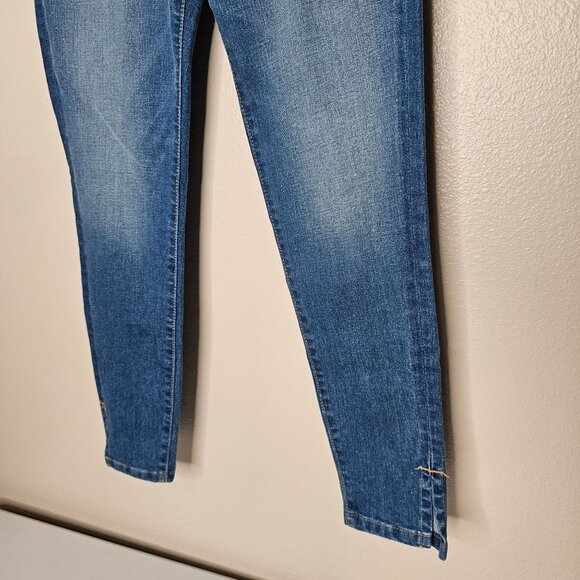 Able 25 Jeans Medium Wash Mid Rise Skinny Jeans Stretch 26" Inseam Comfy - Picture 3 of 9